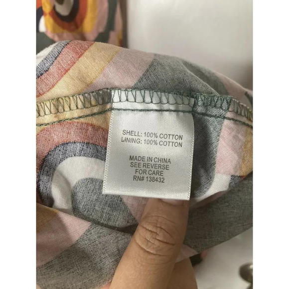 ModCloth “Mod Well” Rainbow sleeveless midi dress Sz 12 - Picture 9 of 9